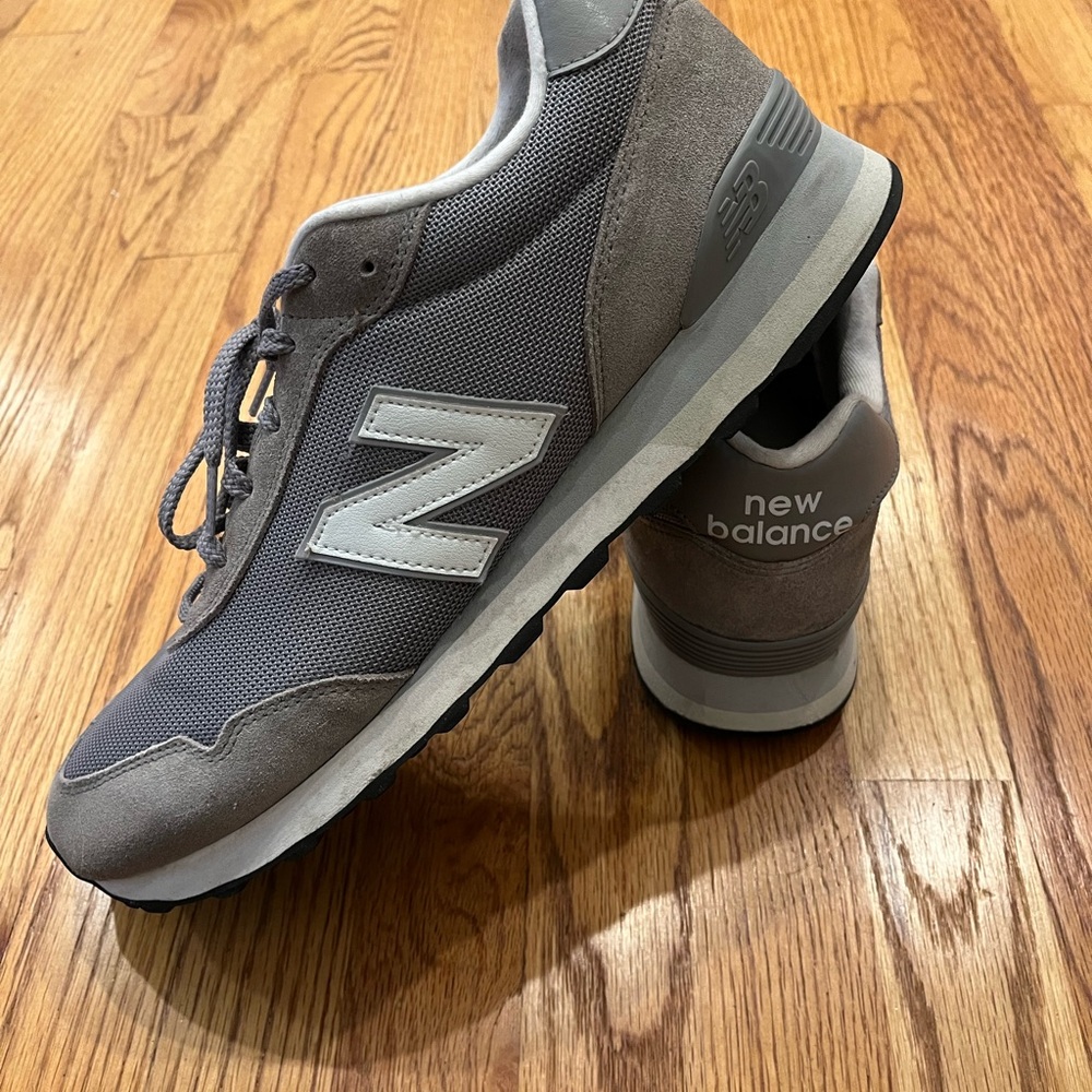 New Balance Men's Charcoal and Light Gray Sneakers